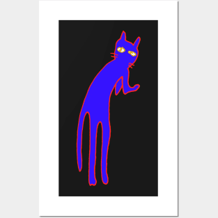 stretch cat Posters and Art